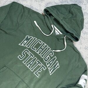 Michigan State Hoodie Men's Size XL Green Spartans‎ League Logo Fall